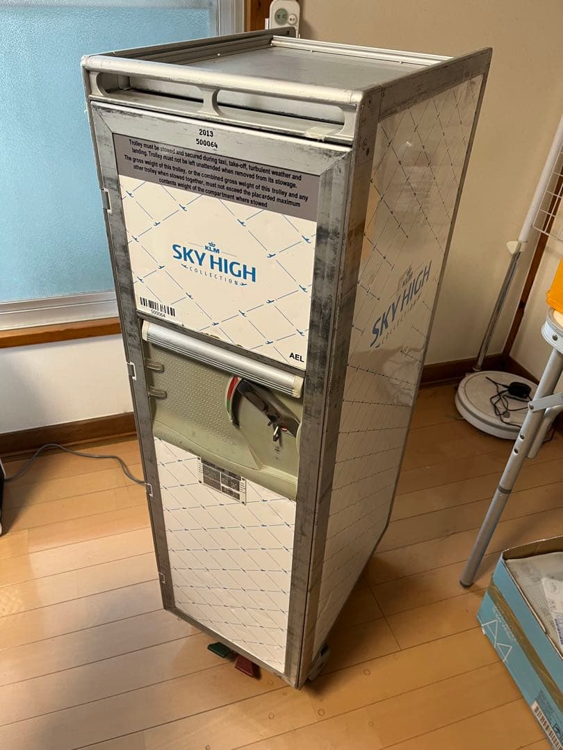 KLM 機内 ミールカート　中古　42x30x104cm