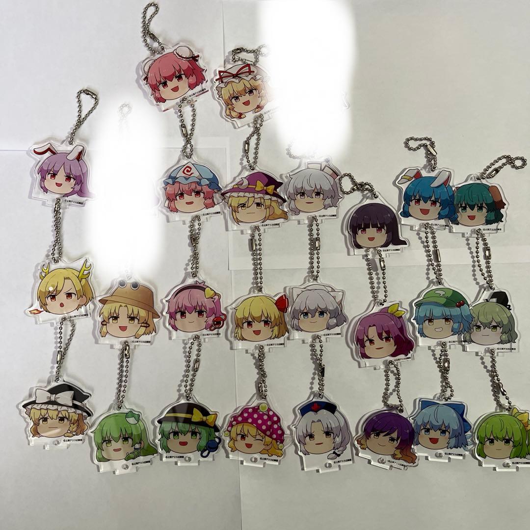 東方project ゆっくりアクリルキーホルダー