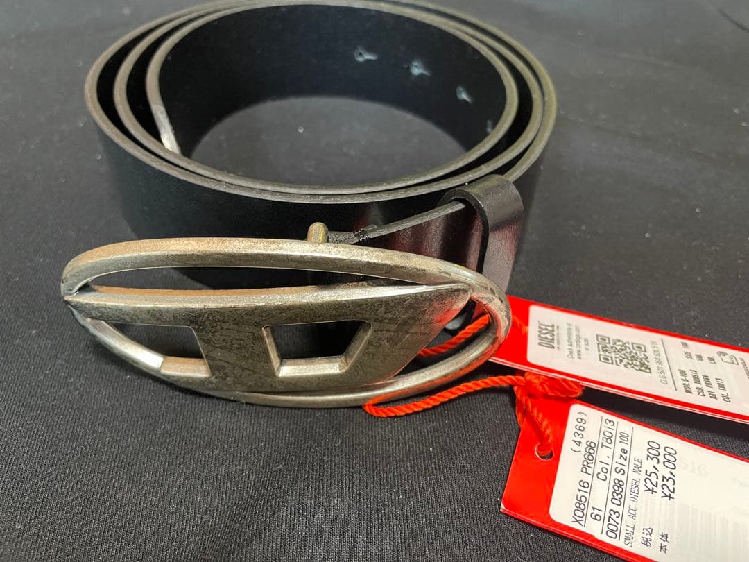 正規品　新品未使用　ディーゼル　メンズ　オーバルD ベルト　サイズ100