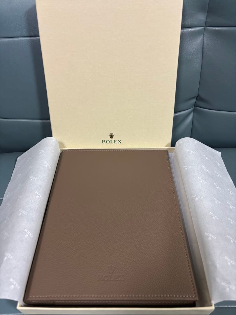 【新品】ロレックス　公式レザーノートカバー、ノート、ペン