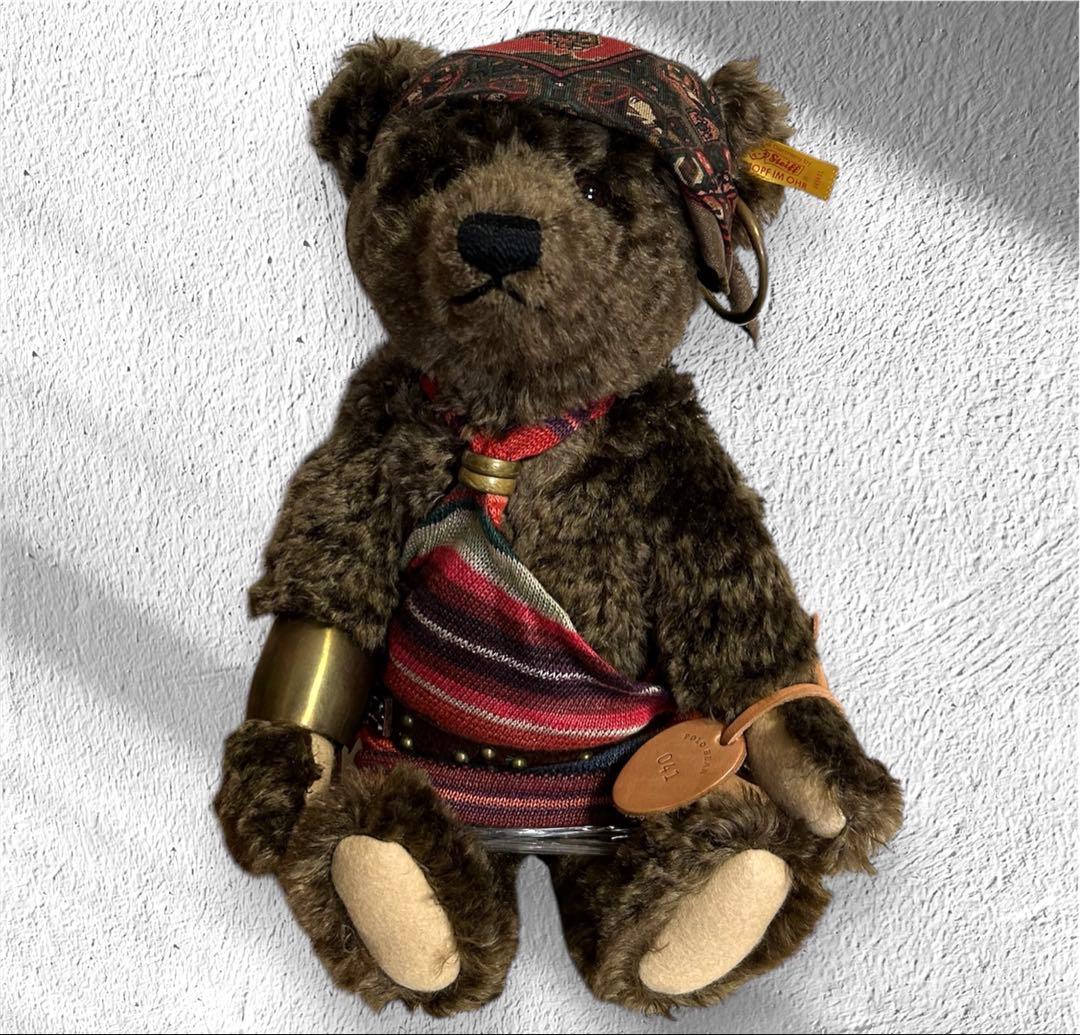 L*e様 新品 Steiff ラルフローレン ポロベア Safarigirl B