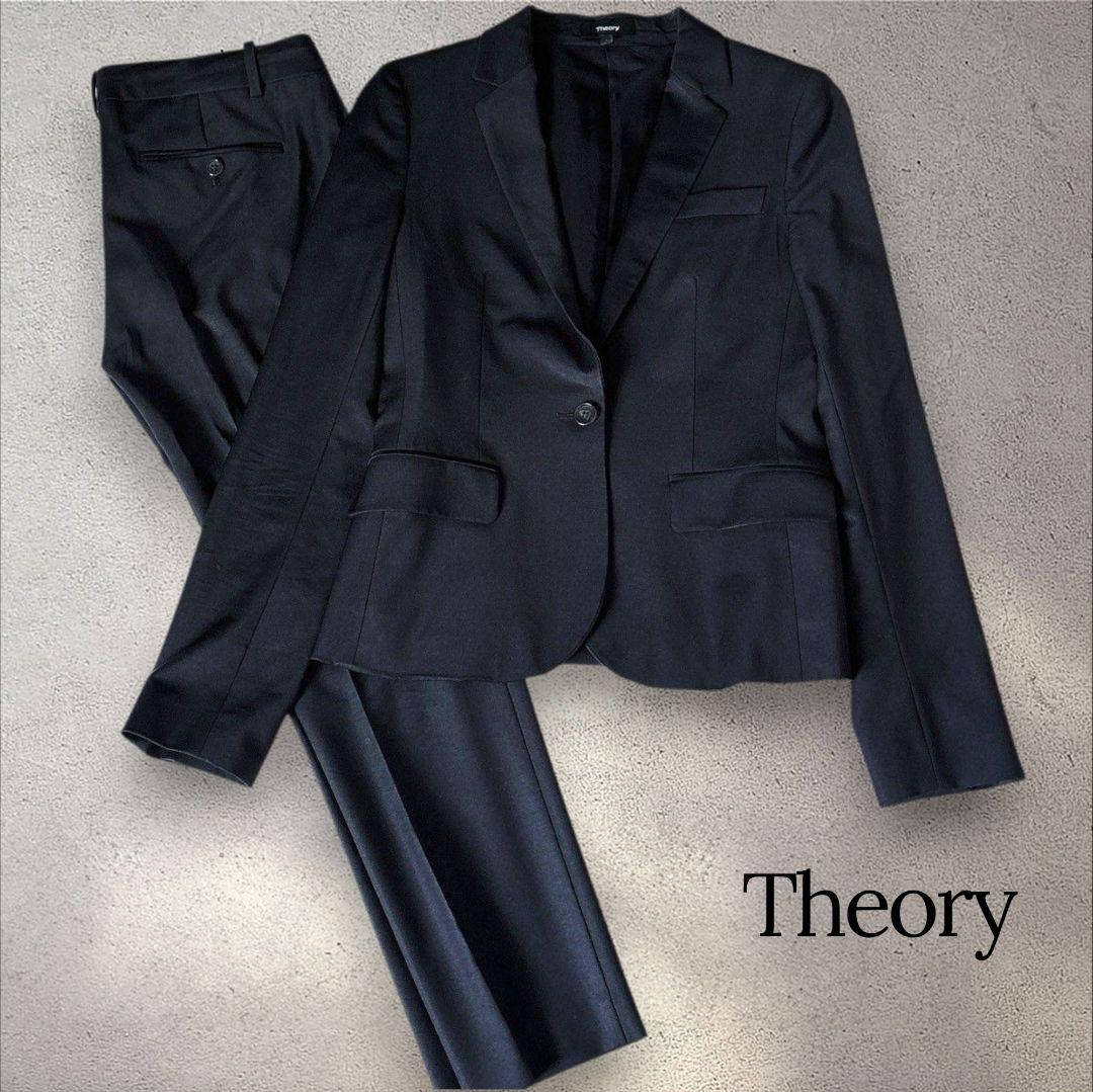【美品】Theory セオリー セットアップスーツ ブラック 2 GABE