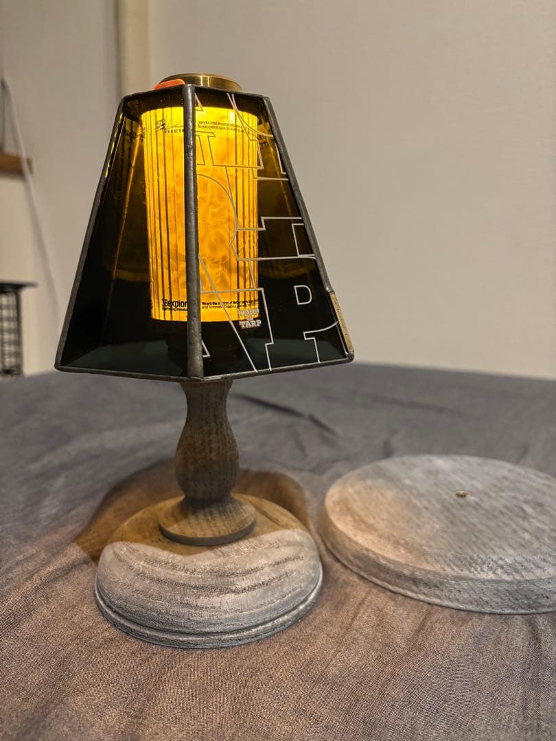 新品】TARPtoTARP GLASS SHADE & WOOD STAND