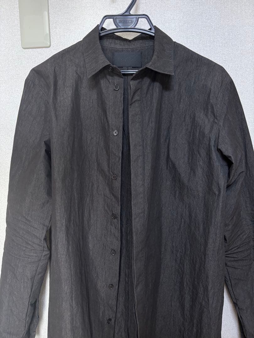 pryground｜シュウト｜Textured Crease Shirt｜黒 - メルカリ