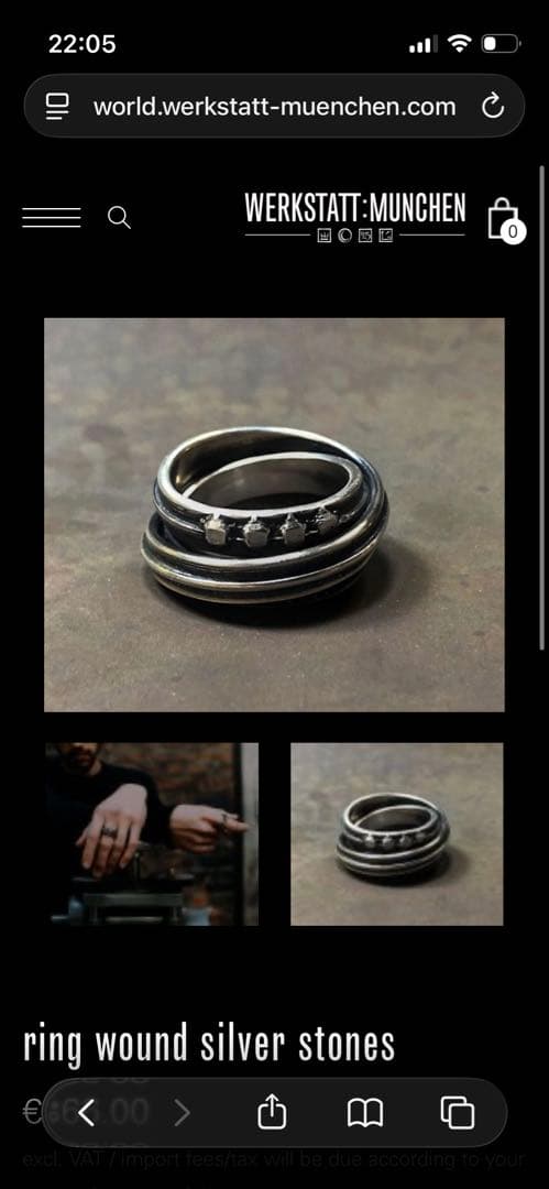 Werkstatt munchen ワークスタットミュンヘン　シルバー　リング ワークスタットミュンヘン WERKSTATT:MUNCHEN ring forever （silver