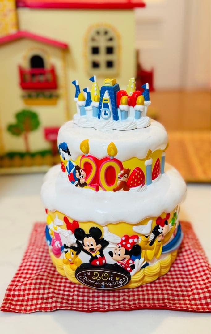 【たかさま専用】東京ディズニーランド☆20周年記念デコレーションケーキ 小物入れ 東京ディズニーランド 20周年記念デコレーションケーキ 小物入れ