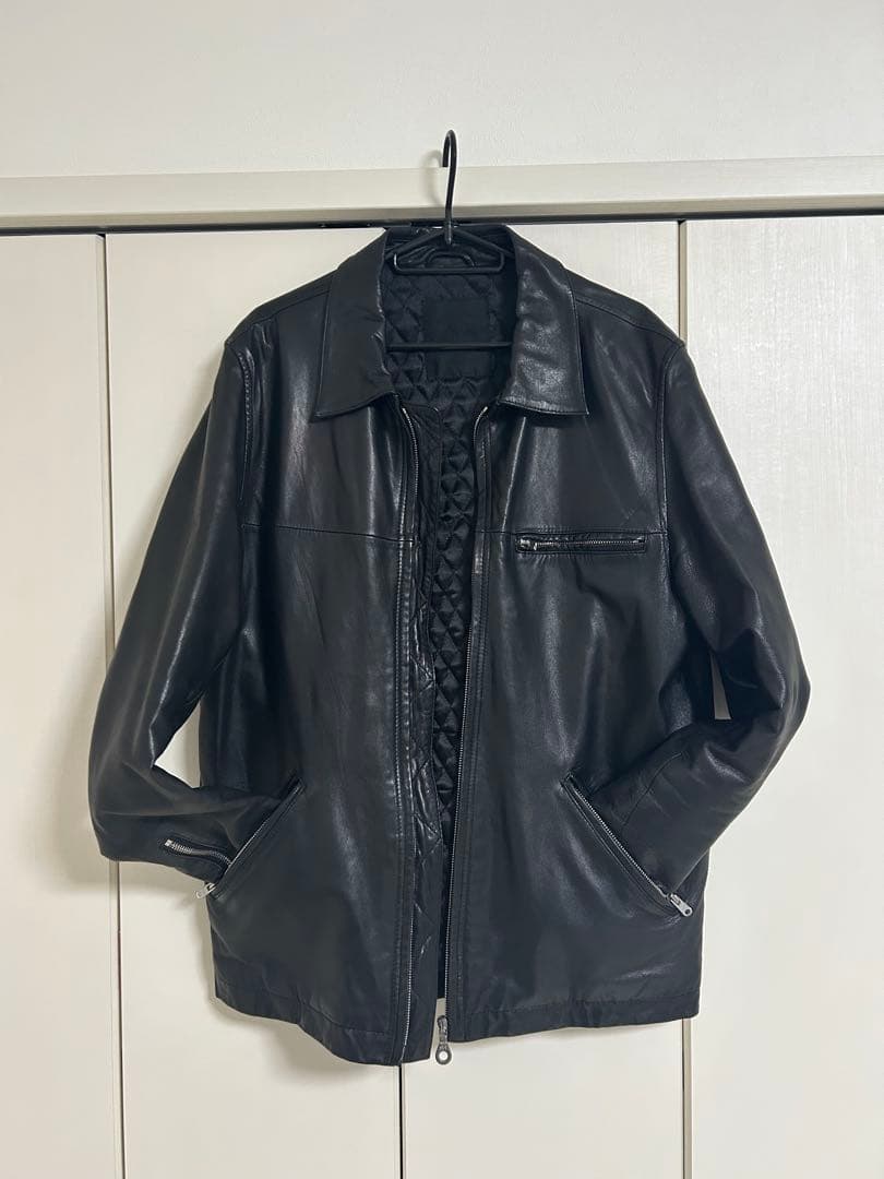 Stussy レザージャケット シングルライダース ステューシー ラムレザー