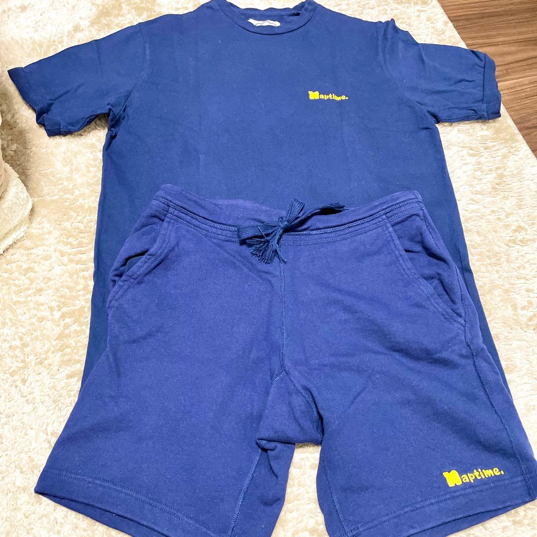 【即購入可】Naptime ナップタイム 刺繍Tシャツ バックプリント短パン