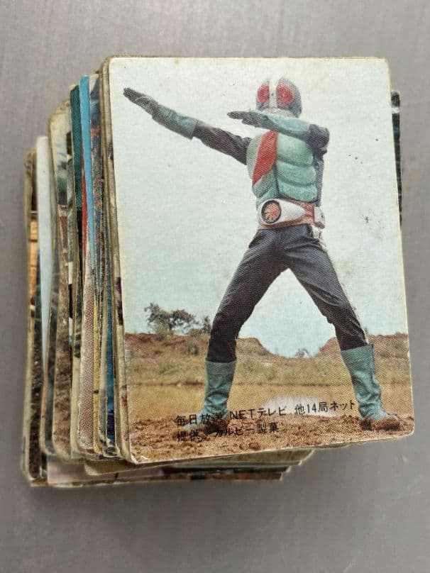 仮面ライダースナックカード　48枚 50年前の味を再現？」シン・仮面ライダー【スナックカード48枚