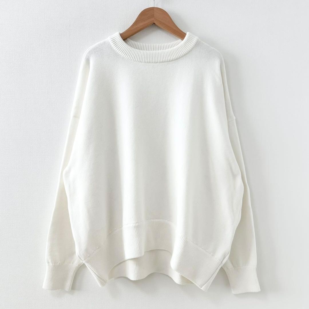 2025SS✨Deuxieme Classe ベーシック ニット　ホワイト