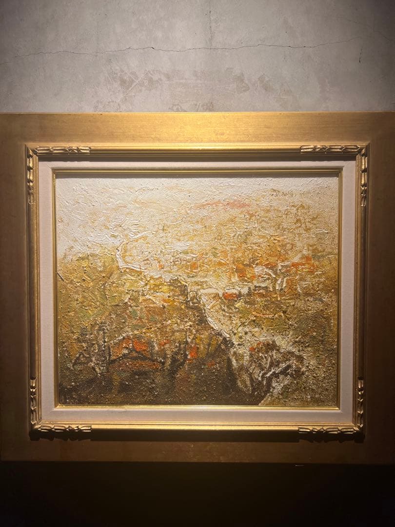 専用他の方発送×肉筆画　金正浩　抽象画　厚油彩画