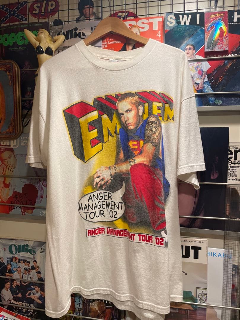 Eminem Anger Management Tour '02 Tシャツ　XL Vintage Eminem Anger Management Tour 2002 T-Shirt Size XL RARE Rap