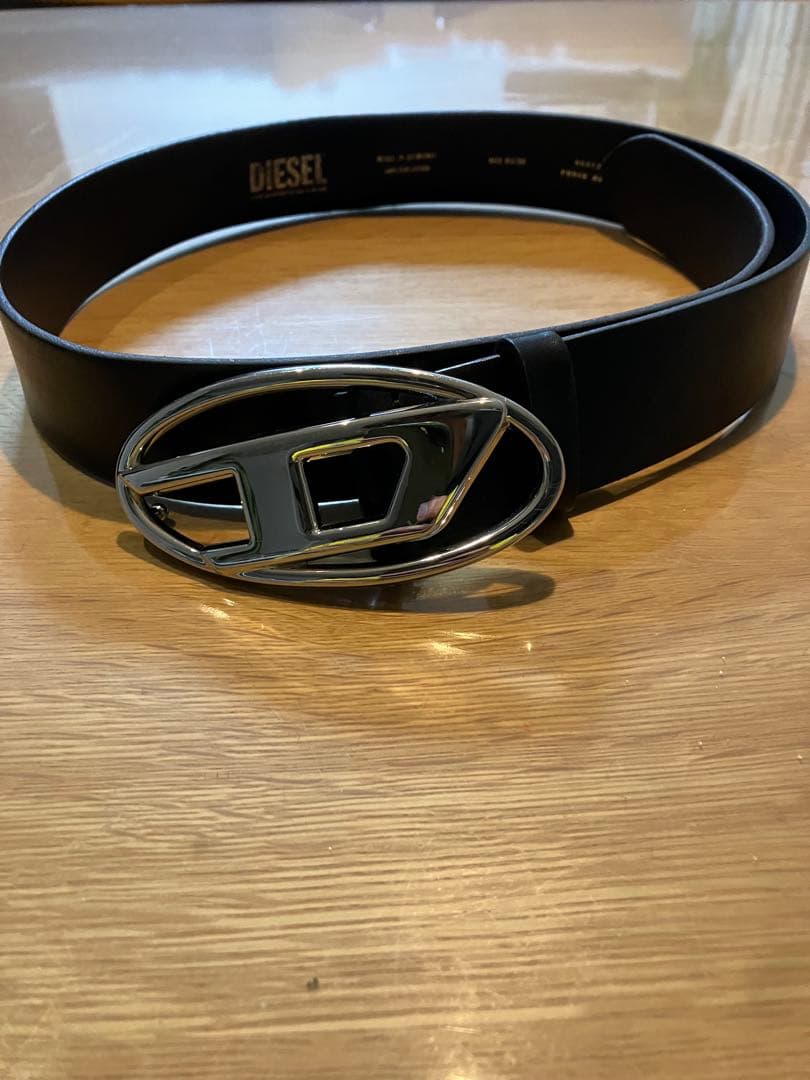 DIESEL ブラック ベルト ロゴバックル Diesel ロゴバックル レザーベルト | ブラック | FARFETCH JP