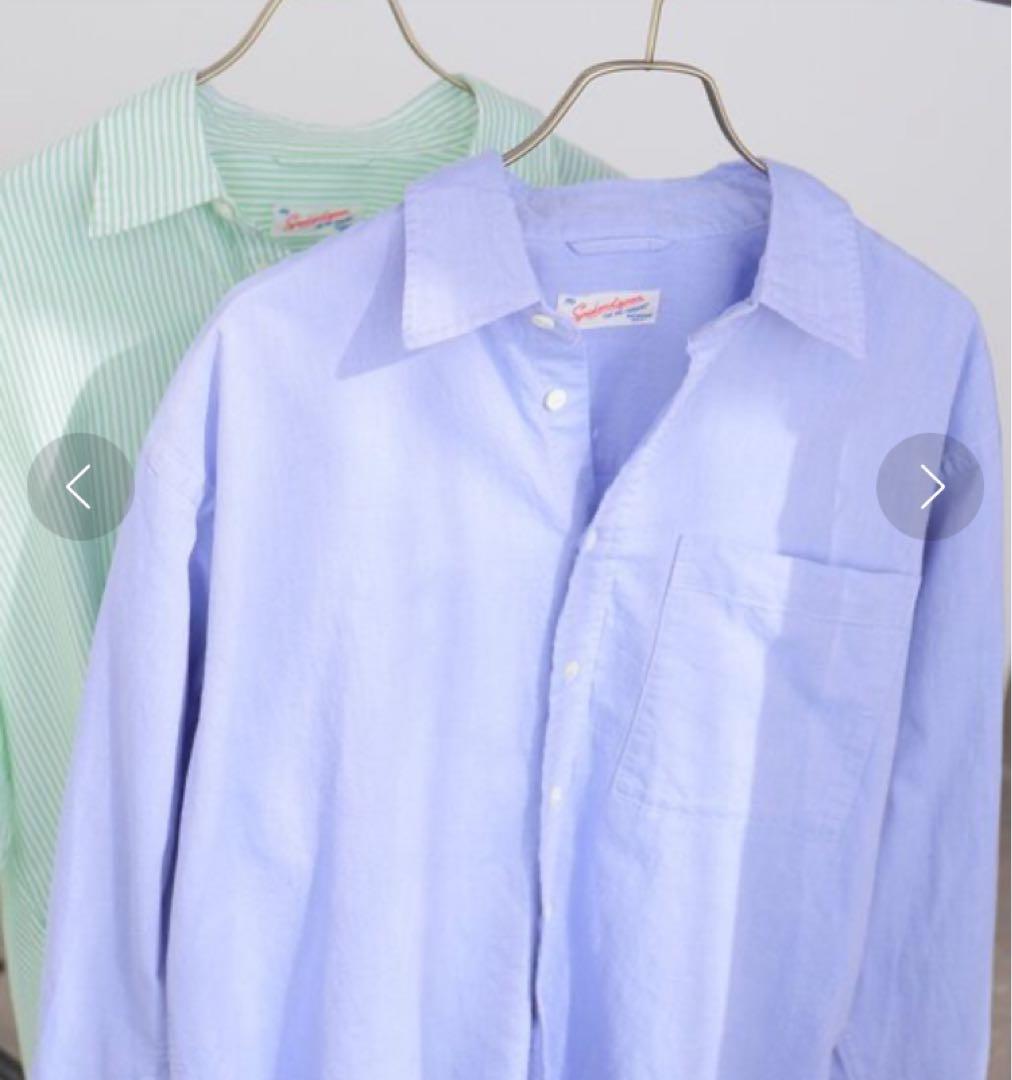 【美品】Spick&Span オックスルーズシャツ　サックスブルー