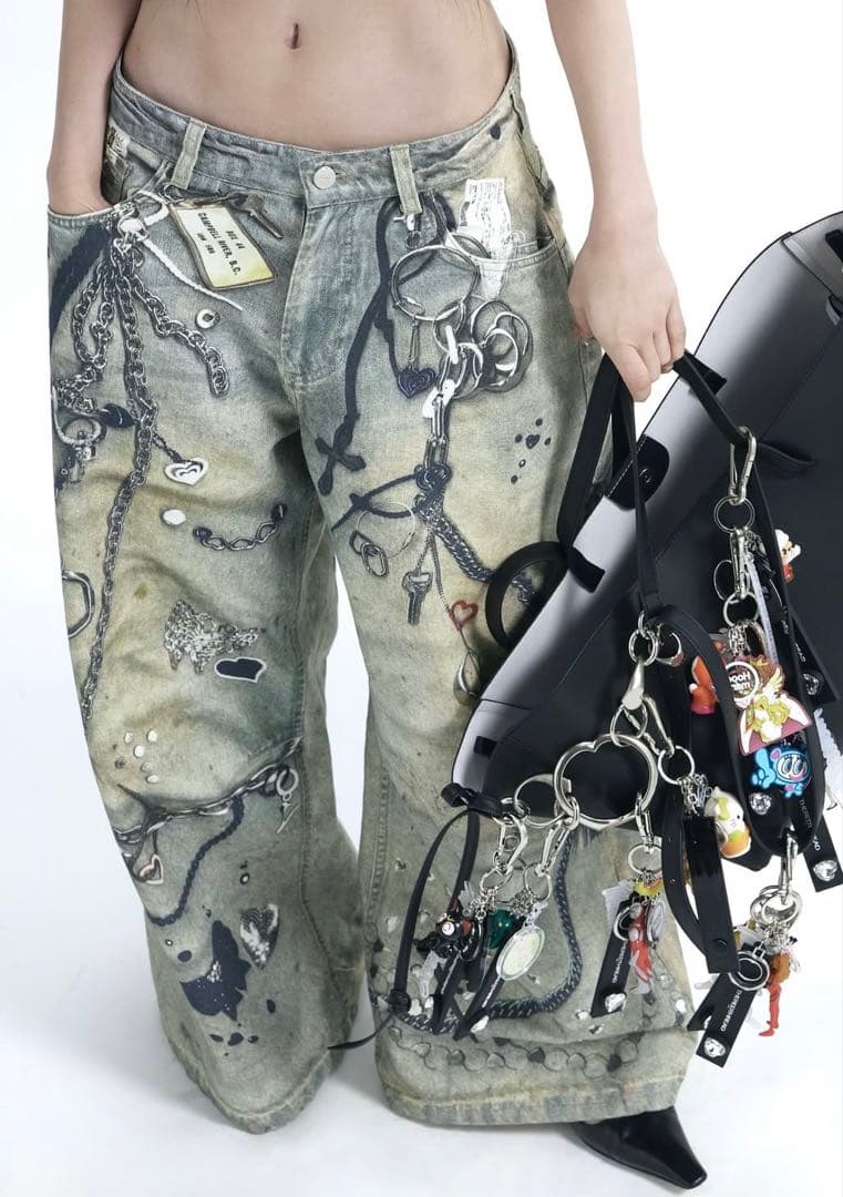 値下げ‼️theredthread S print denim 1toys デニム Theredthread S print denim 1 toys｜Yahoo!フリマ（旧PayPayフリマ）