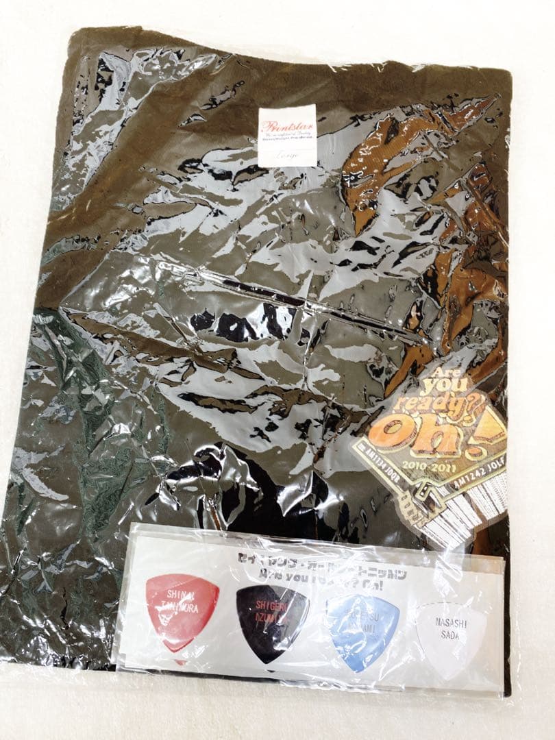 セイ!ヤング・オールナイトニッポンTシャツ　Lサイズとピック4枚のセット　新品 宣伝Tシャツ（黒）XXLサイズ / 「オードリーのオールナイトニッポン