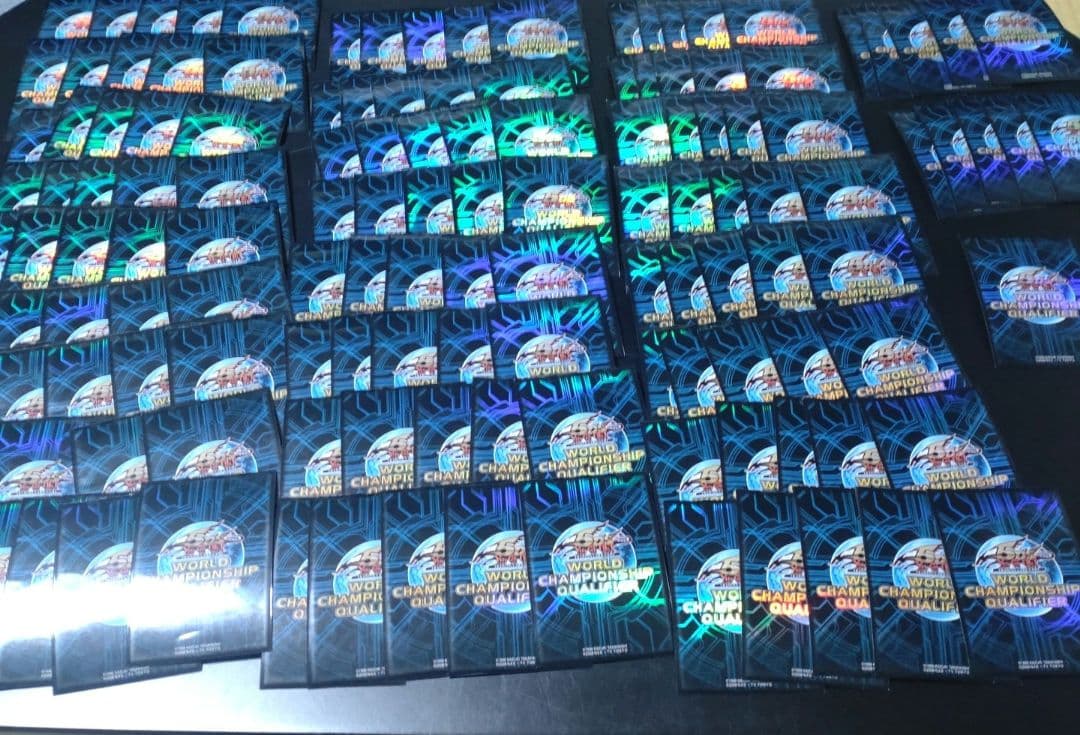 遊戯王　wcq　2010　青　スリーブ　136枚 遊戯王 WCQスリーブ2010 青 - メルカリ