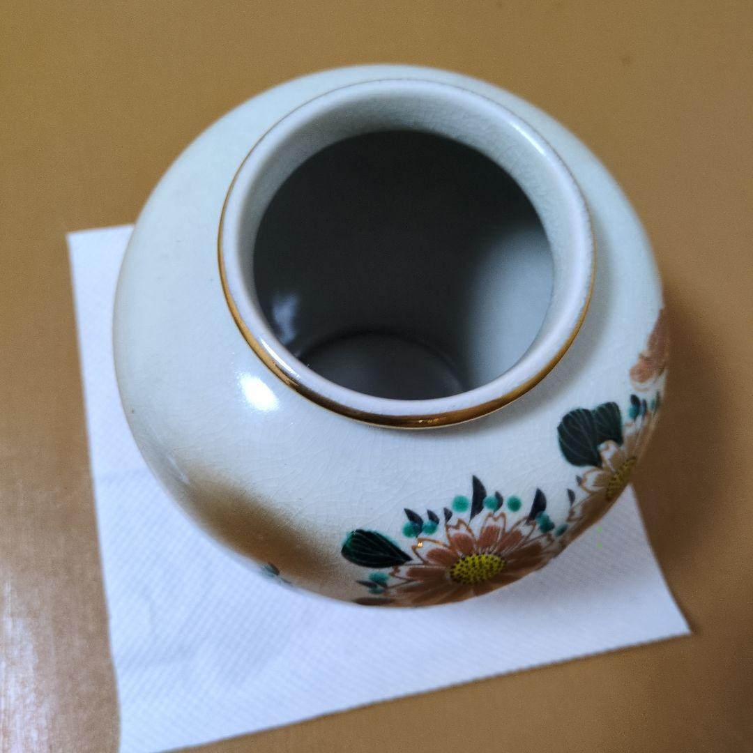 花柄陶器花瓶 - メルカリ