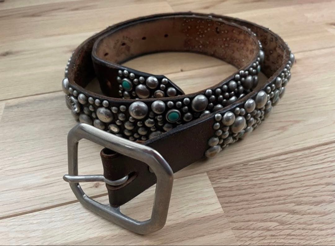 レザー　スタッズ　ベルト