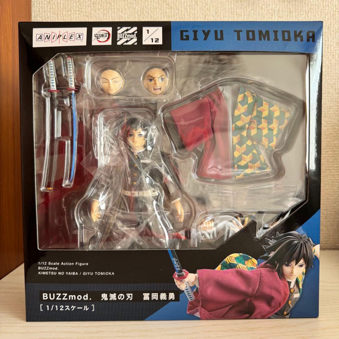 BUZZmod.鬼滅の刃 富岡義勇 Giyu Tomioka フィギュア Aniplex+ 2023年5月派貨： 1/12 Action Figure BUZZmod. Series《鬼滅
