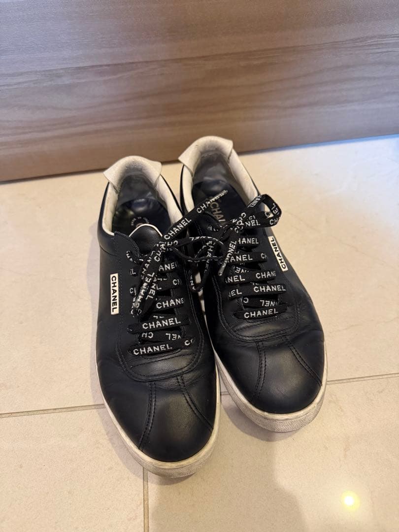 【専用kimiko様】CHANEL ブラック スニーカー CHANEL シャネル スニーカー ココマーク スエード ブラック 36（約23cm