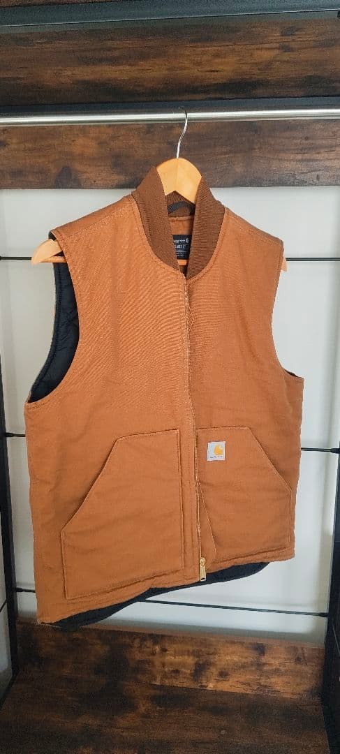 Carhartt リラックスフィット ベスト M ブラウン Carhartt（カーハート） ベスト リラックスフィット ダック ワーク