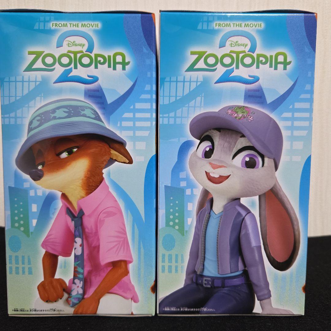 ズートピア2 フィギュア ニック・ワイルド ジュディ・ホップス 2種