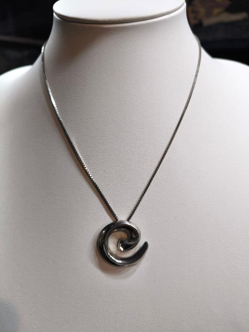 ヴィンテージ イタリア製 925シルバー モダンデザイン ZetaX ネックレス