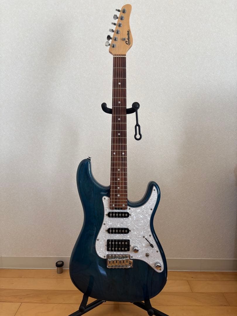 Schecter エレキギター 青 ストラトキャスター SCHECTER (シェクター) エレキギター ストラトキャスタータイプ