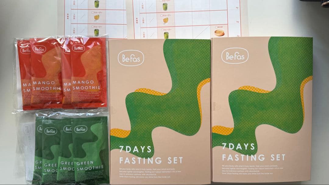 Be Fas 7Days Fasting Set 2つ　プラス　スムージー