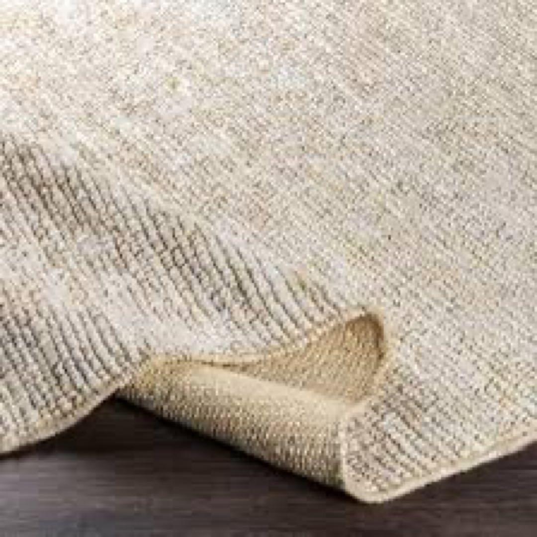 ニラ様専用】手織りジュートラグ ベージュ 240x240cm 正方形