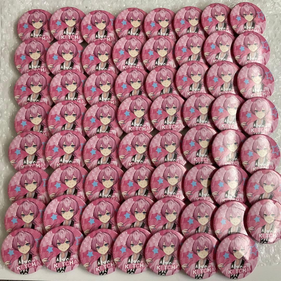 AMPTAK×COLORS ランダム缶バッジ(虹 ver.) けちゃ64コセット
