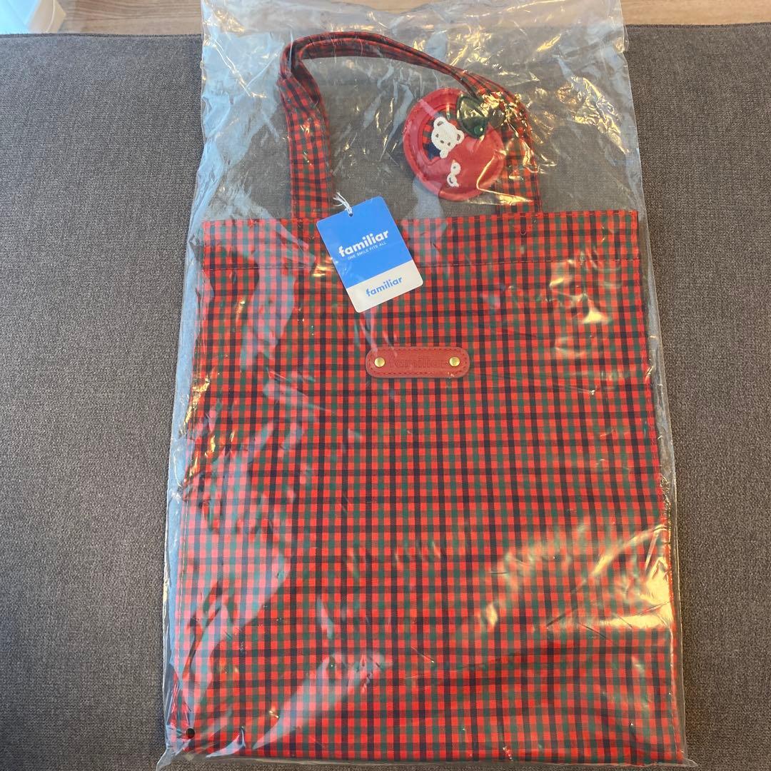 タグ付き　未開封　新品ファミリアバッグ 大サイズ 新品タグ付き未開封／familiar／ファミリア／レッスンバッグ【マチ付き