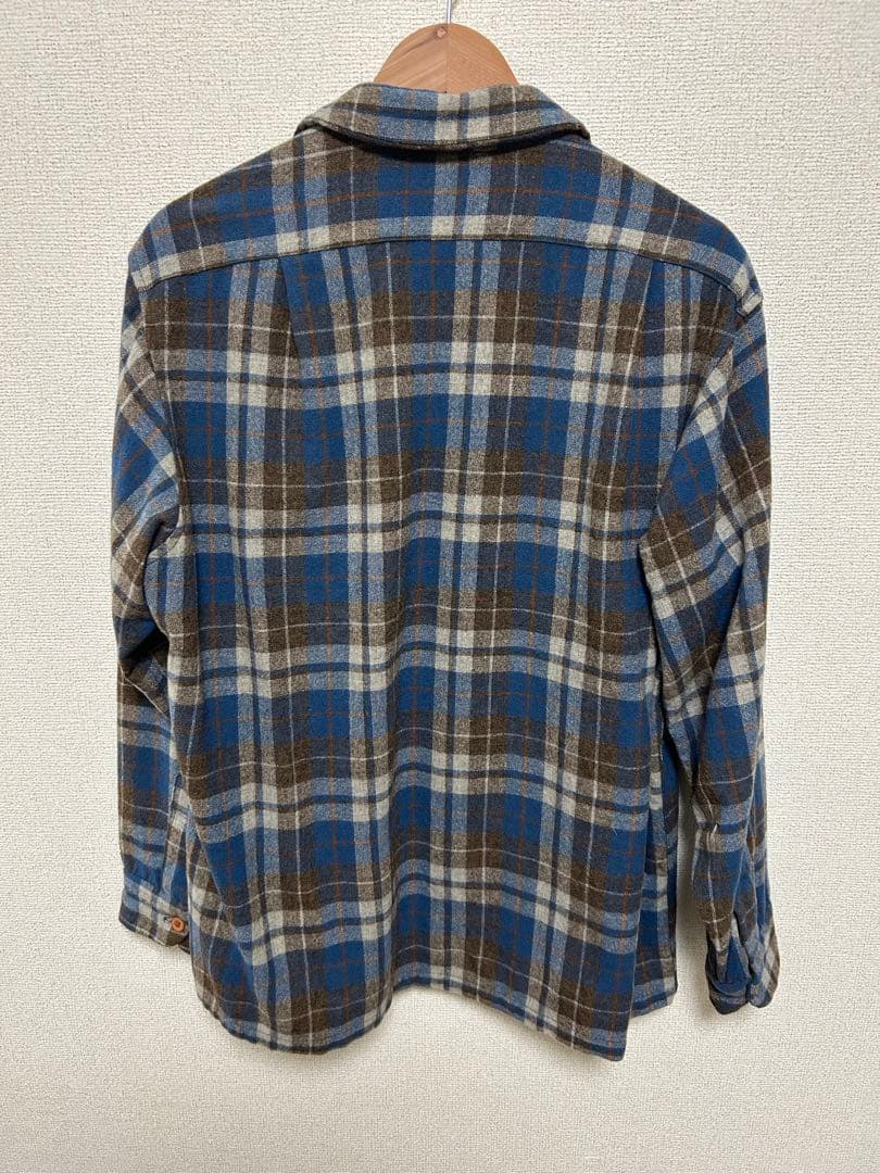 70s PENDLETON ペンドルトン ボードシャツ オンブレ usa ブルー - メルカリ