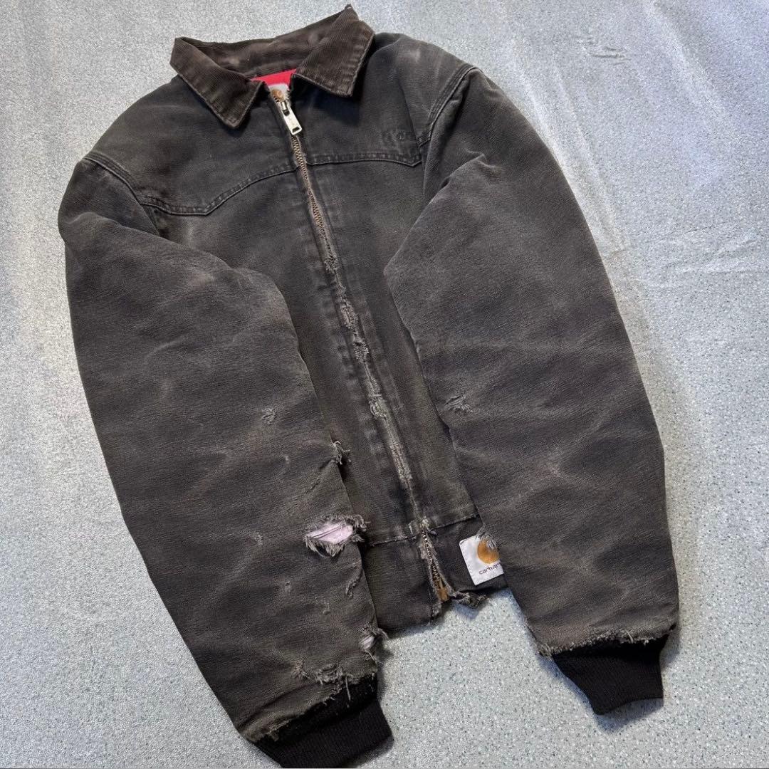 美フェード 90s US製 カーハート サンタフェジャケット 短丈 ハチノス