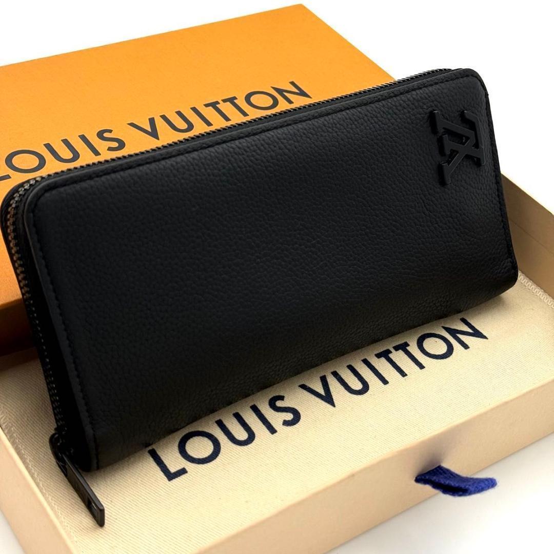 【現行 最高級美品】ルイヴィトン アエログラム ノワール ジッピーヴェルティカル