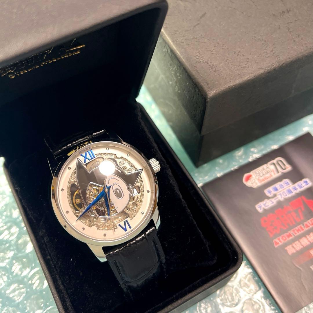 手塚治虫 デビュー70周年記念 鉄腕アトム 機械式腕時計　ウォッチ 手塚治虫デビュー70周年記念！鉄腕アトムの『機械式腕時計』 内部が