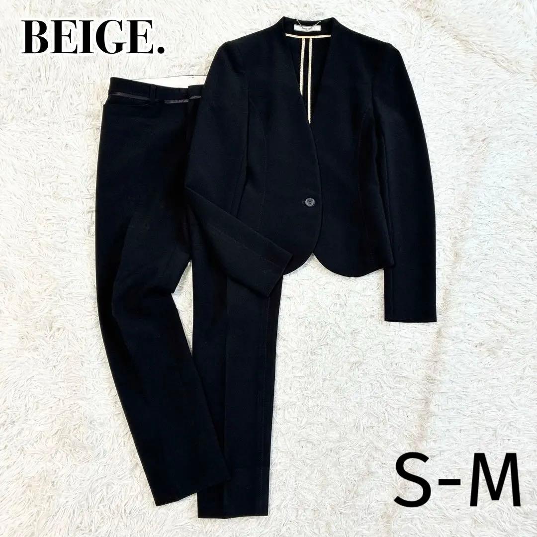 美品✨BEIGE, ベイジ パンツスーツ セットアップ ブラック S-M相当 BEIGE，/ベイジ，｜ こだわりつくした「ベイジ」人気のセットアップ