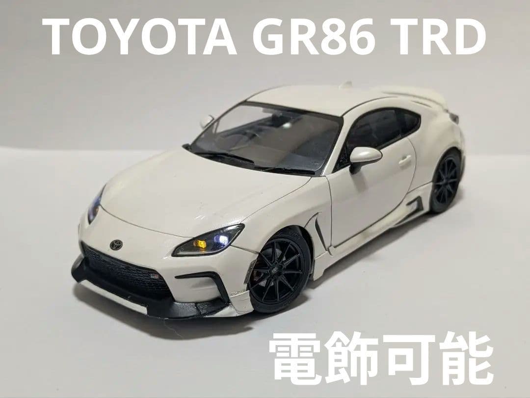 1/24　TAMIYA　TOYOTA GR86 TRDフルエアロ （電飾可） Tamiya 1 24 scale Toyota GR 86 plastic model kit review