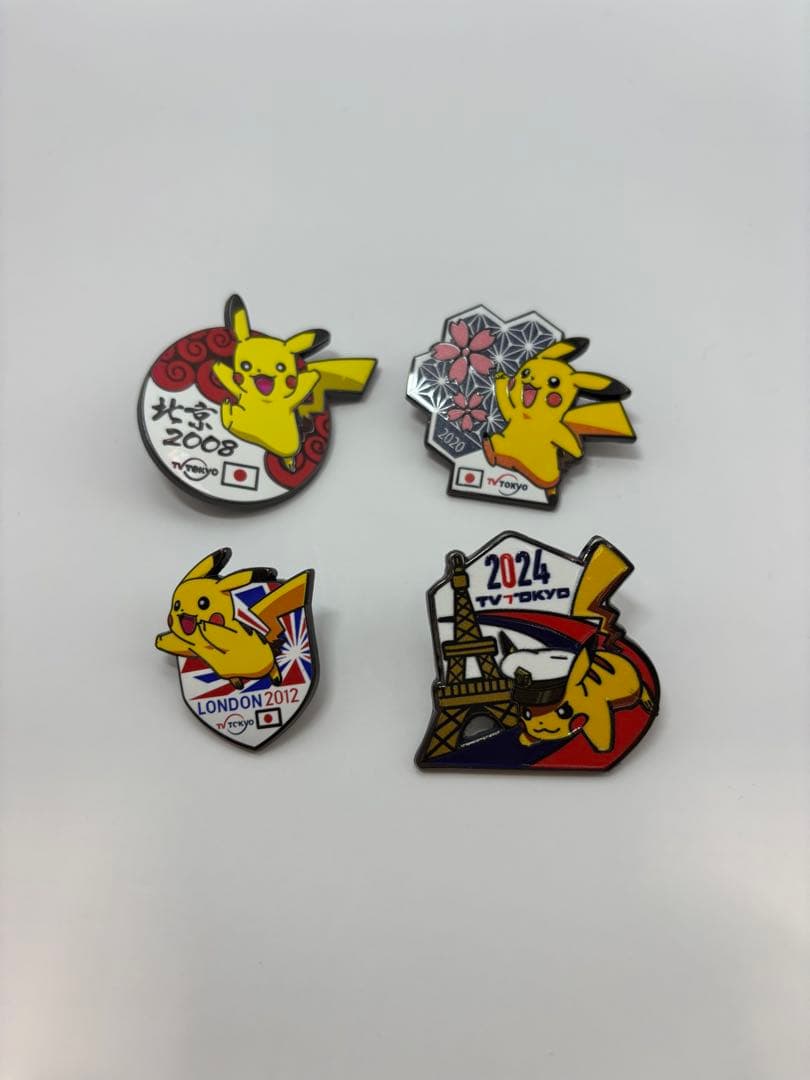 オリンピック ピカチュウ ピンバッジ セット 4ピン