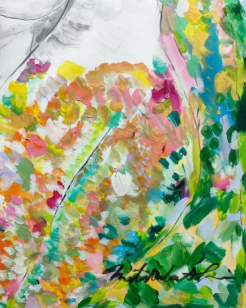 原画〛Love painting（水彩画、アクリル画、自作絵画、オリジナル
