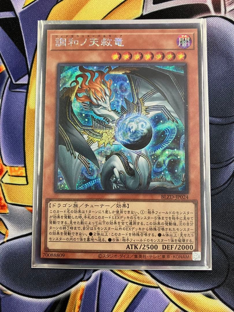 遊戯王 調和ノ天救竜(フィドラウリス＝ハルモニア) シークレット