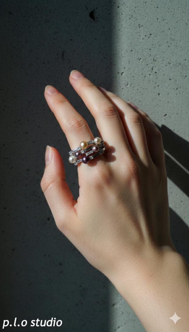 一点物】花珠級 3-5mm 天然小燈泡真珠 リング S925 / p.l.o - メルカリ