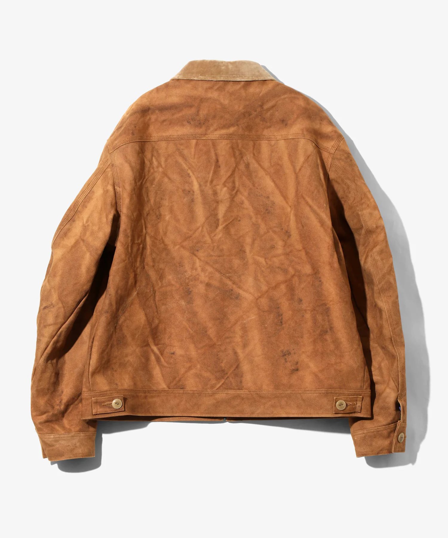 Zipped Work Jacket - Duck Canvas / Kakishibu Dye｜NEEDLES